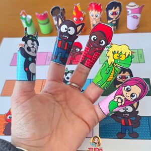 Dedoches do Folclore para Imprimir – Atividade Lúdica para Educação Infantil