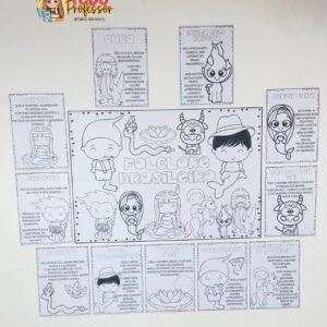 Painel Folclore Pintura Coletiva