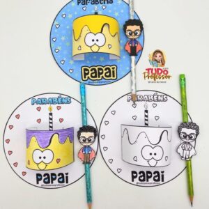 Cartão Bolo dia dos Pais