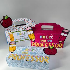 Lembrancinha dia do Professor Caixa de Bombom