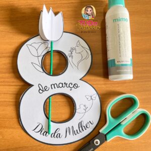 Lembrancinha Tulipa Dia da Mulher