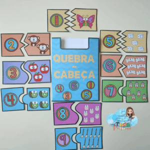 QUEBRA-CABEÇA DOS NÚMEROS DE 1 A 9